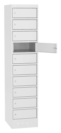 Szafka na laptopy SZNL 4110 - 10 przegródek z instalacją elektryczną - 2