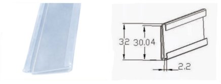 Plastikowa listwa K-2082 - 1