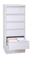 Metalowy kontenerek kartotekowy  A5 - RAL 7035