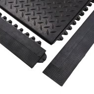Czarna gumowa krawędź "żeńska" do maty Diamond Plate Tile - 2