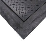Czarna gumowa krawędź "żeńska" do maty Diamond Plate Tile - 3