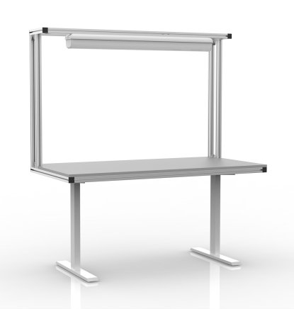 Stół z elektryczną regulacją wysokości wykonany z profili aluminiowych - 1