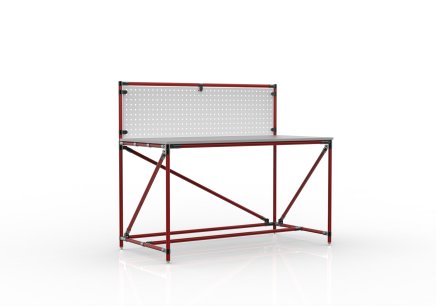 Stół warsztatowy z tablicą perforowaną o szerokości 1500 mm, 24040830 - 2