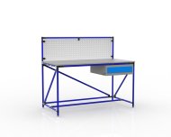 Stół warsztatowy z tablicą perforowaną o szerokości 1500 mm, 24040831 - 3