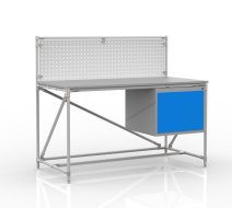 Stół warsztatowy z tablicą perforowaną o szerokości 1500 mm, 24040835