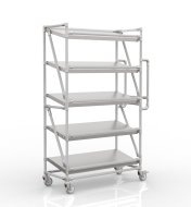 Wózek regałowy na skrzynki z półkami pochyłymi o szerokości 1000 mm, SP10040 (4 modele) - 1
