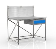 Stół warsztatowy z systemu rurowego z tablicą perforowaną 240408313 (różne warianty) - 4