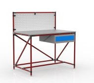 Stół warsztatowy z systemu rurowego z tablicą perforowaną 240408313 (różne warianty) - 2