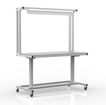 Elektrycznie regulowany stół z profili aluminiowych (dwie wersje) - 1