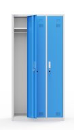 Szafka metalowa BHP pracownicza szara/niebieska HDG-S-03 - 2