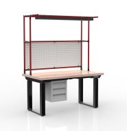 Elektronicznie regulowany stół z kontenerkiem z 3 szufladami 24111938 - 2