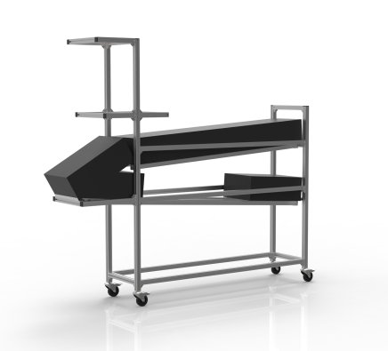 Regał spadowy z profili aluminiowych 23040552 - 1