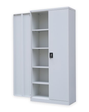 Szafa biurowa metalowa 1950 x 900 x 400 mm C02 w kolorze szarym - 2