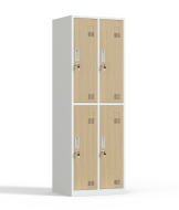 Szafka BHP pracownicza szara/imitacja jasnego drewna HDG-04-7047_W1