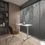 Białe biurko elektryczne z regulacją wysokości FQ2-WW - 5