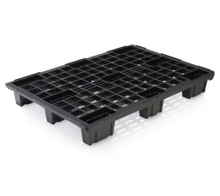 Plastikowa paleta lekka, możliwość układania w stosy, wys. 130 x szer. 800 x gł - 1