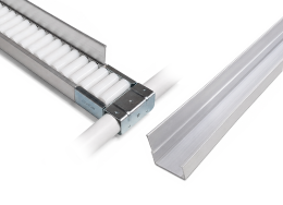 Aluminiowa prowadnica do toru rolkowego 60 mm PA-613B