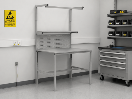Antystatyczny stół z regulacją wysokości Enprag SPEXESD, 1500 × 700 mm - 2