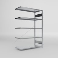 Regał dostawny 439038 Clip S3 ocynk, głębokość 600 mm