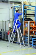 Drabina schodkowa z dużą platformą (7 modeli)