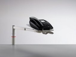 Obrotowy uchwyt na telefon lub faks ScopeMaster - jasnoszary