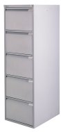 Szafka na dokumenty pięcioszufladowa Bisley BS5E/A4+FLS - komplet z przegródkami - 1