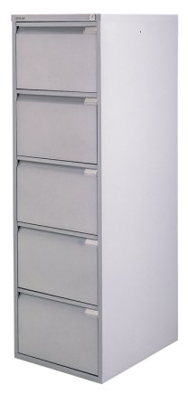Szafka na dokumenty pięcioszufladowa Bisley BS5E/A4+FLS - komplet z przegródkami - 1