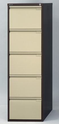 Szafka na dokumenty pięcioszufladowa Bisley BS5E/A4+FLS - komplet z przegródkami - 3