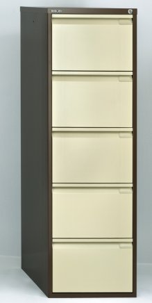 Szafka na dokumenty pięcioszufladowa Bisley BS5E/A4+FLS - komplet z przegródkami - 5