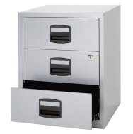 Metalowa szafka kartotekowa - mobilna Bisley PFAM3S - 2