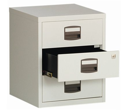 Metalowa szafka kartotekowa - mobilna Bisley PFAM3S - 1