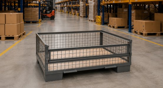 Skrzyniopalety i pojemniki siatkowe