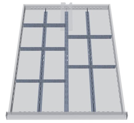 Metalowa podziałka do szuflad 116A