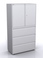 Szafa aktowo-kartotekowa z drzwiami i szufladami SYC10/30D/3