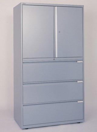 Szafa aktowo-kartotekowa z drzwiami i szufladami SYC10/30D/3 - 3