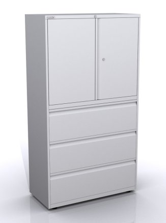 Szafa aktowo-kartotekowa z drzwiami i szufladami SYC10/30D/3
