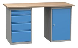 Stół warsztatowy z kontenerami SD41235
