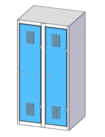 Szafa metalowa z dwojgiem drzwi XS52-12