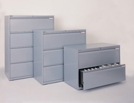 Metalowa szafka na dokumenty z trzema szufladami SYC08/0/3 - 1