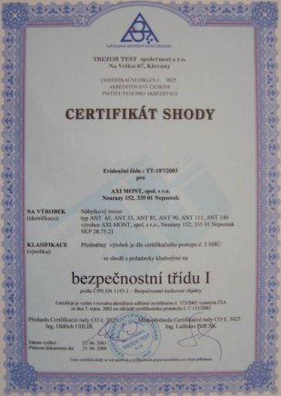 Sejf meblowy typu ANT - 3