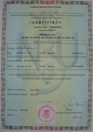 Sejf meblowy typu ANT - 4