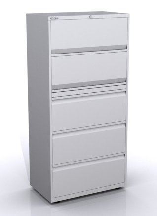 Szafka na dokumenty z drzwiami uchylnymi i szufladami SYC08/50/2/3