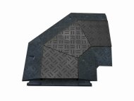 Narożny most kablowy z pokrywą