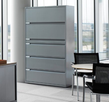 Szafka na dokumenty z drzwiami uchylnymi i szufladami SYC10/43/1/3 - 5