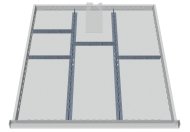 Metalowa przegroda do szuflady 146BLH100A