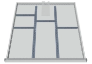 Metalowa przegroda do szuflady 146BLH100A