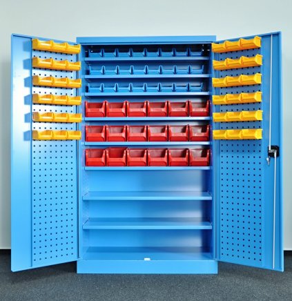 Szafka warsztatowa Kovos ze skrzynkami plastikowymi SPZ_11_0003_C_VAR_6