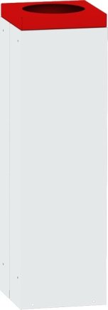 Kwadratowy kosz na śmieci ze zdejmowaną pokrywą 2821 - 2