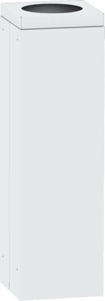 Kwadratowy kosz na śmieci ze zdejmowaną pokrywą 2821 - 5