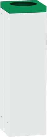 Kwadratowy kosz na śmieci ze zdejmowaną pokrywą 2821 - 4